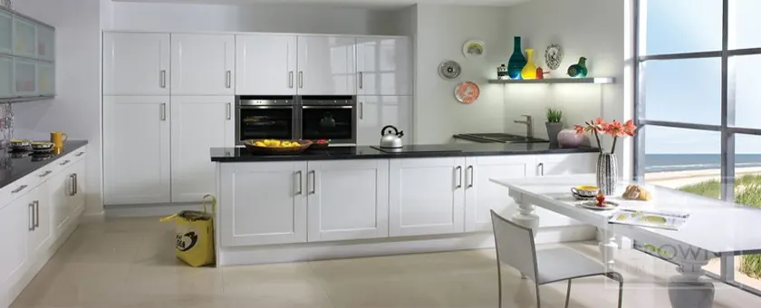 How To Clean High Gloss White Kitchen Cabinet The Indoor Haven High Gloss White Kitchen Cabinet, Cleaning White Gloss Kitchen Units