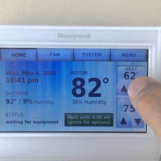 Reset Honeywell thermostat