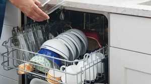 inside of frigidaire dishwasher