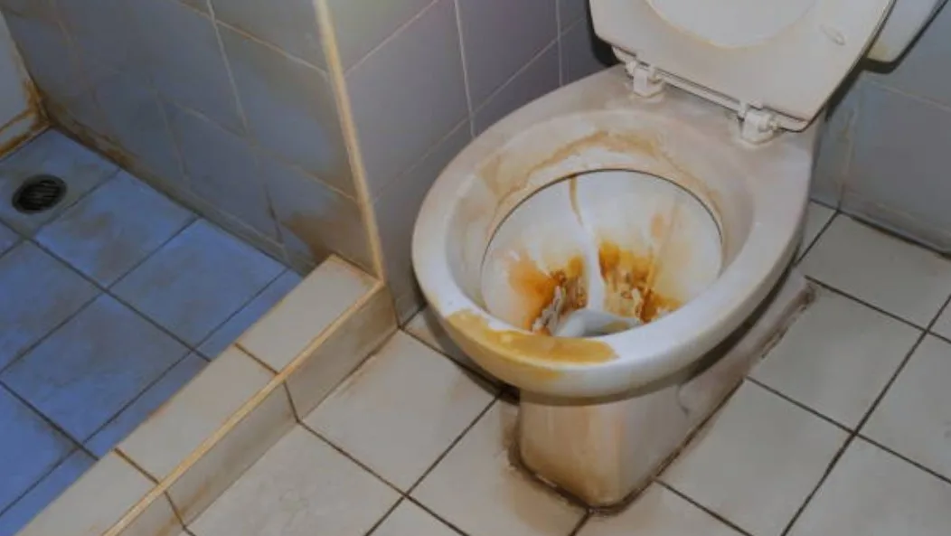 How To Clean A Badly Stained Toilet The Indoor Haven - How To Remove Yellow Stains From Toilet Seat Cover