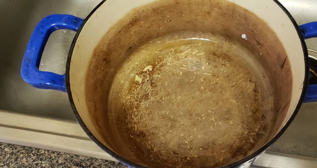 How to Clean Discolored Enameled Cookware