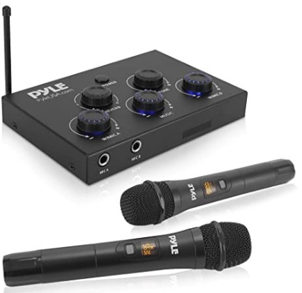 Pyle Portable Home Theater Karaoke Microphone Mixer (PDWMKHRD22WM)