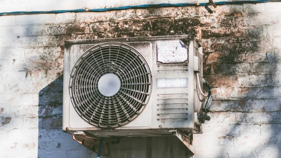 dirty air conditioning unit