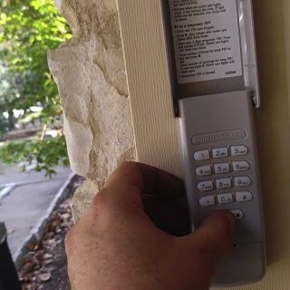 how to change garage door opener code without old code
