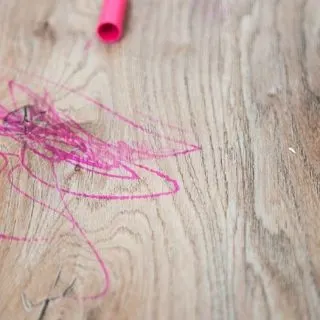 how to clean permanent marker on wood