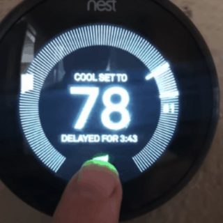 why does nest thermostat say delayed