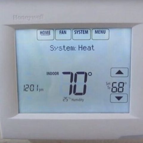 How to lock a Honeywell thermostat